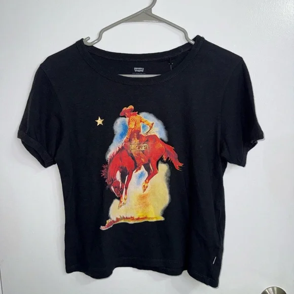 Levi's Cowboy Ringer Women's T Shirt NWT Size XS - Picture 4 of 8